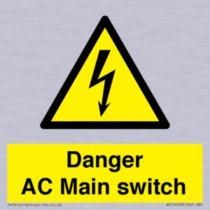 Danger AC Main switch 